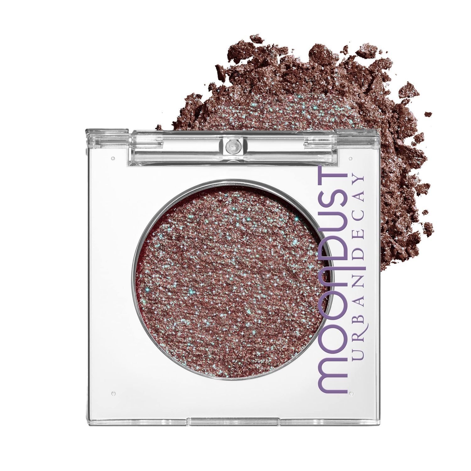 URBAN DECAY 247 Moondust Glitter Eyeshadow Single (Solstice - Red with Green Sparkle), Buildable Sparkly Eye Glitter, Long-lasting Shimmer Finish, Reflective Eye Shadow Topper - 0.06 oz