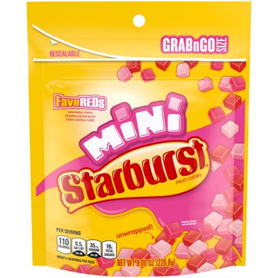 Mini FaveReds Stand Up Pouch Unwrapped, 8 Ounce (Pack of 1)