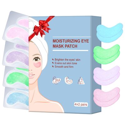 Under Eye Patches for Dark Circles Eye Mask for Puffy Eyes Spa Gifts for Women Moisturizing Gel Eye Patches for Wrinkles with Collagen Hyaluronic Acid Aloe Vera and Snail Travel Skin Care 8 Pairs