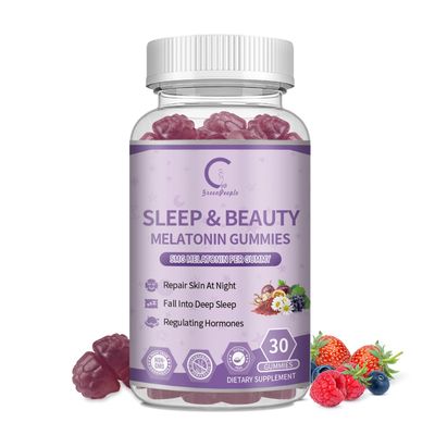 GPGP GreenPeople Melatonin 5mg, Sleep Gummies for Women, Blueberry, 30 Count