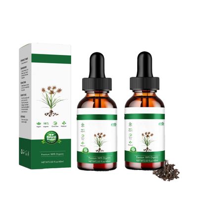 Cyperus Rotundus Hair Removal Oil, Natural Organic Formula for Reducing Body Hair Growth, Moisturizing Smoothing Skin, Suitable for All Skin Types (2pcs)