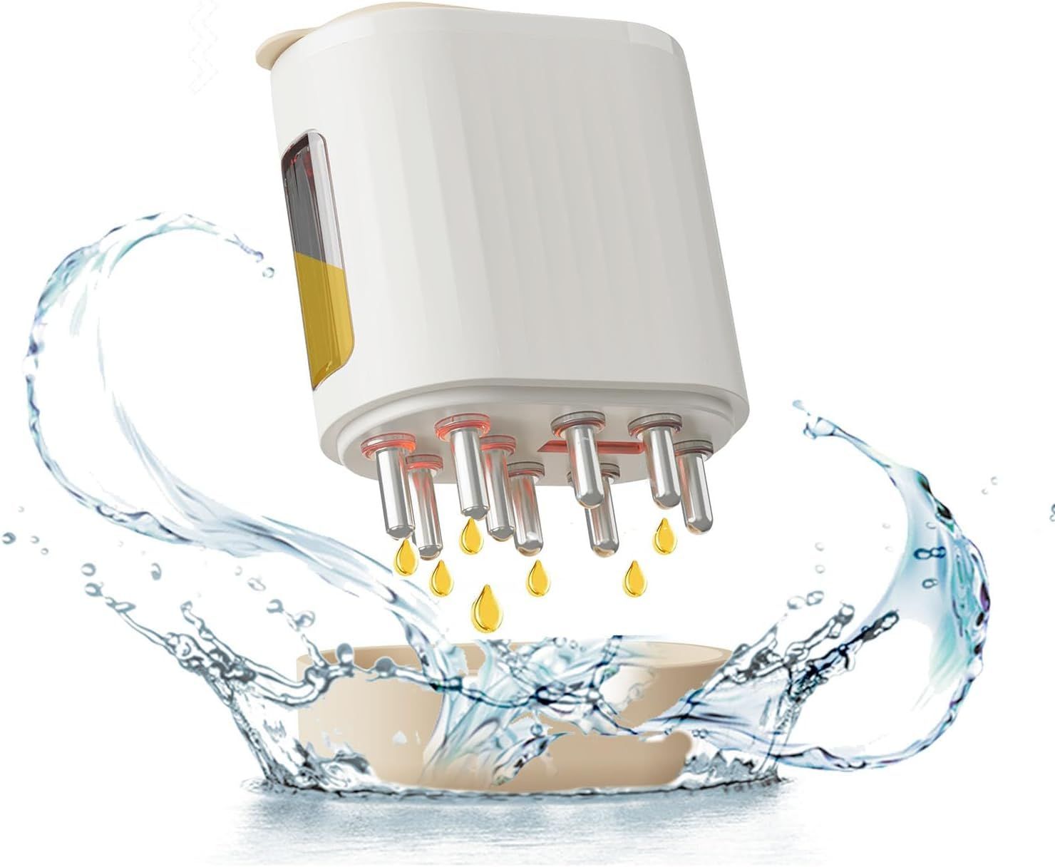 PERLLENT 2 in 1 Scalp MassagerScalp Applicator Brush,Electric Hair Oil Applicator,