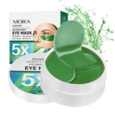 LCDGTJ Under Eye Patches - 60 Pcs Seaweed Masks for Dark Circles, Puffiness Wrinkles. Pure Natural Extracts, Ideal for Men Women. Reduce Aging Signs, Moisturizing Eye Treatment Gift