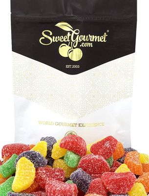 SweetGourmet Assorted Fruit Slices Bulk Jelly Candy 1 Pound