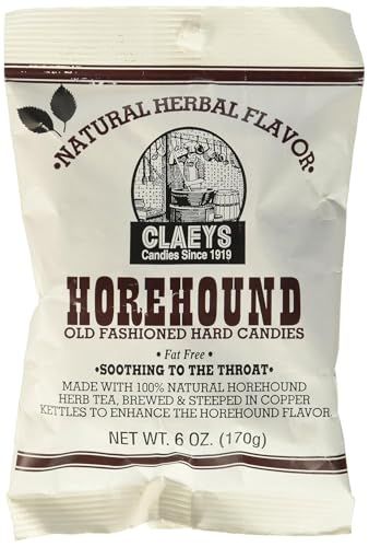 Claeys Old Fashioned Hard Candy, Horehound, 6 Ounce