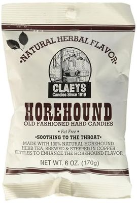 Claeys Old Fashioned Hard Candy, Horehound, 6 Ounce