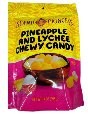 Island Princess Pineapple and Lychee Chewy Candy 14 Ounce
