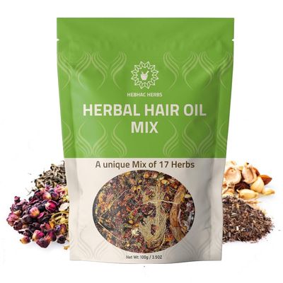 Herbal Hair Oil Mix, Ayurvedic Herb Blend for Hair Oil Infusion Make Your Hair Oil With Dry Ayurvedic Herb Mix, Goodness Of Ayurvedic Natural Herbs For Oil Infusion, Instant Premix For Hair Oil