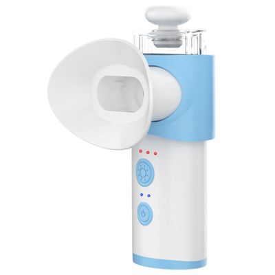 Eye Steamer for Dry Eye - Vowleike Portable Heated USB Nano Eye Mist Sprayer with Warm Compress for Dry Eyes Stye Relief, Rechargeable Eye Drops Steamer for Home, Office Travel, Light Blue