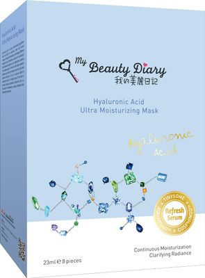 My Beauty Diary Hyaluronic Acid Ultra Moisturizing Facial Face Mask (8 Sheets) - New English Version