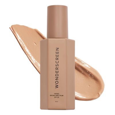 DIME Beauty Tinted Glow Wonderscreen SPF 30, Mineral Sunscreen for Face with 19 Zinc Oxide, Tinted Moisturizer with SPF, 50 g (Shade 02)