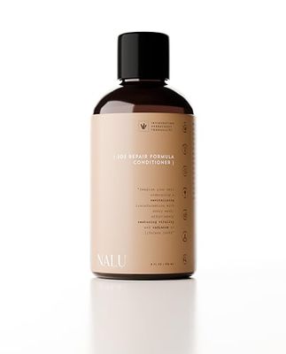 NALU Organic SOS Repair Formula Hair Conditioner. For Locks in Need of Urgent Care. Enriched with Organic Botanical Hydrosols, Protein Complex Essential Vitamins. All Hair Types, 8 Fl Oz.