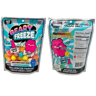 Beary Freeze Assorted Flavors Gummy Bears Freeze Dried Candy - (1 Pack) - Irresistibly Sweet Crunchy Candy Treats, Perfect for Snacking Gifting