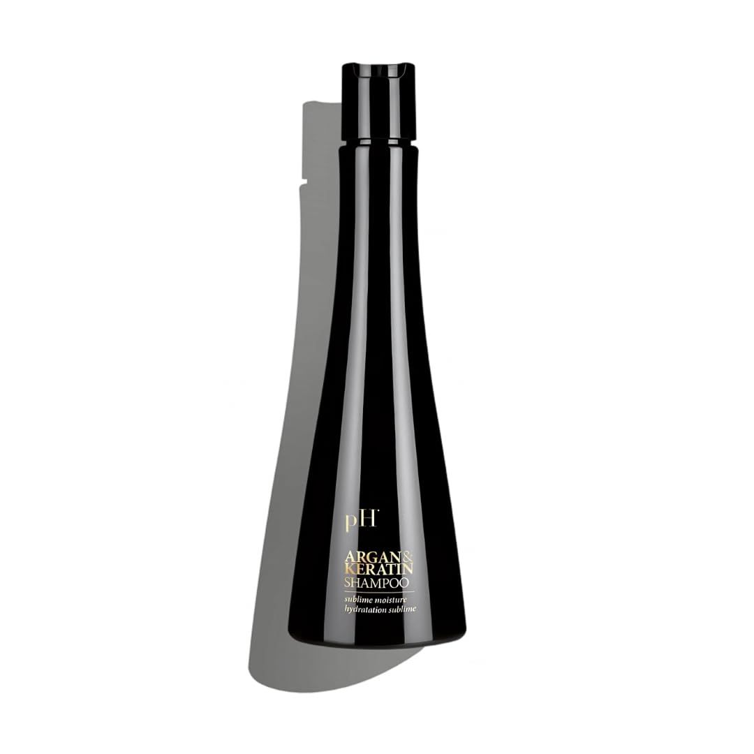 pH PURE HAIR Argan Oil And Keratin Shampoo - Anti-Breakage Moisturizing Shampoo To Repair and Strengthen Tresses For Smooth Healthy Hair - 33.8 Fl Oz