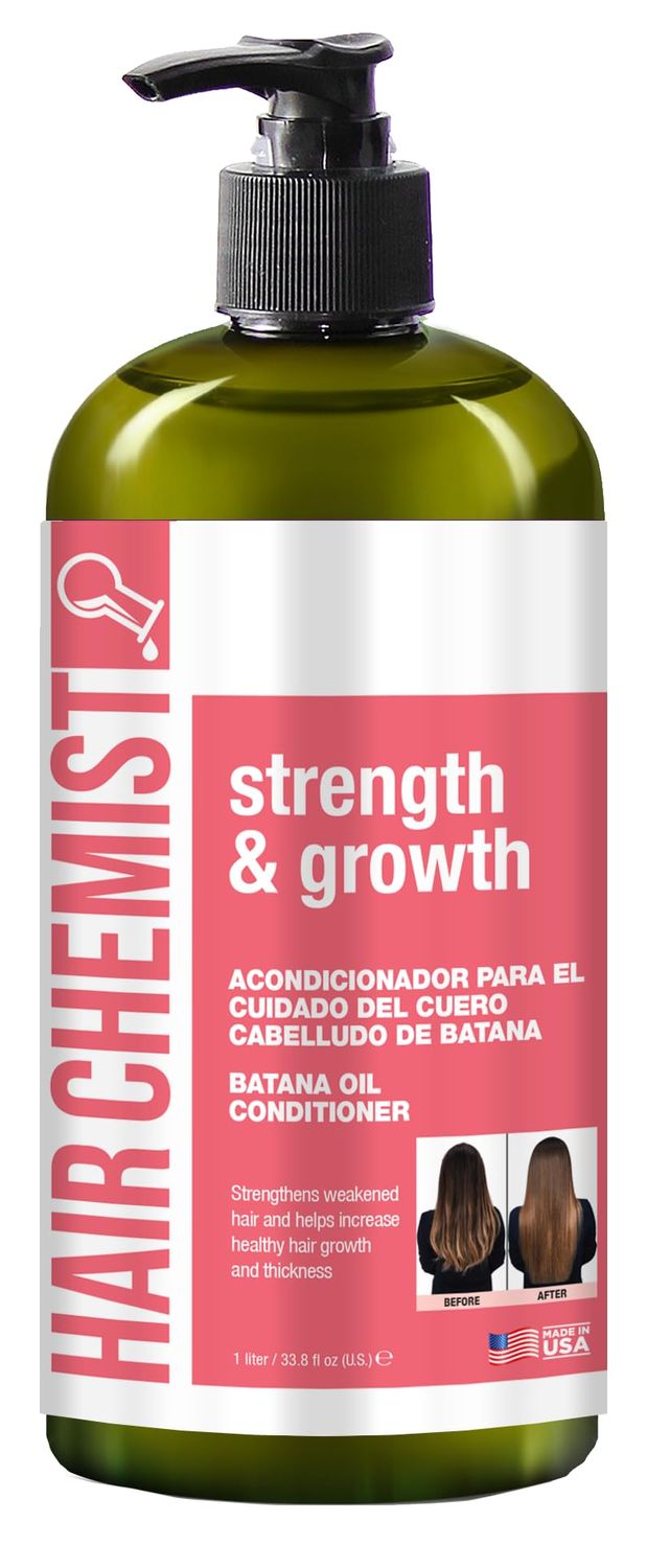 Hair Chemist Strength Growth Batana Oil Conditioner 33.8 oz. - Strengthening, Moisturizing Conditioner with Batana Oil for Hair Growth