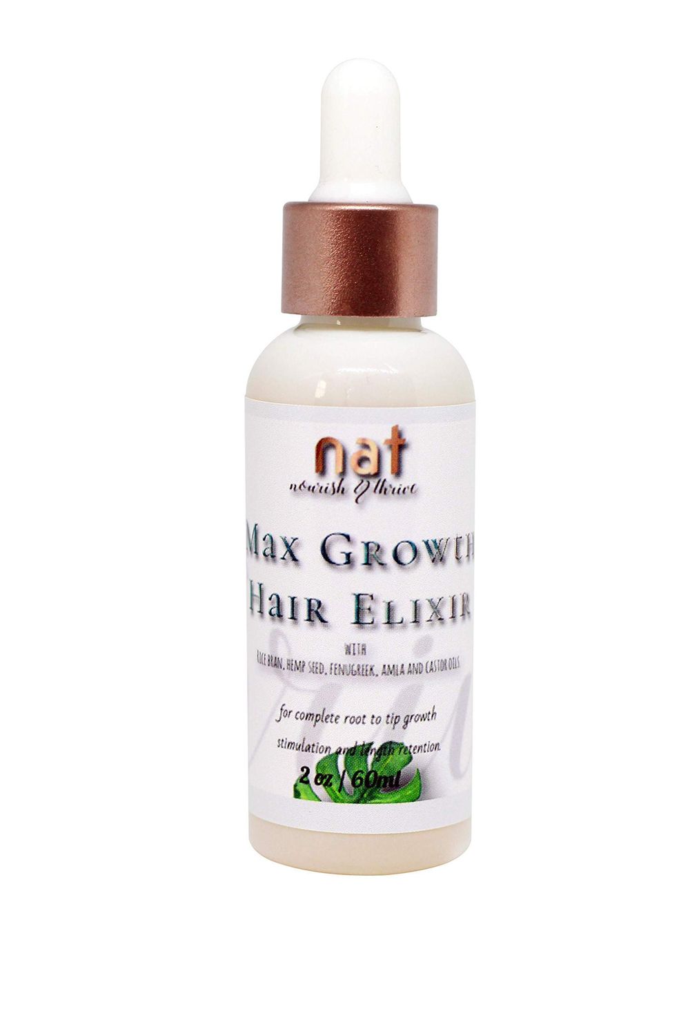 N A T Organics Max Growth Hair Elixir with Fenugreek, Amla and hemp seed oil. Concentrated hair oil for rapid hair growth.