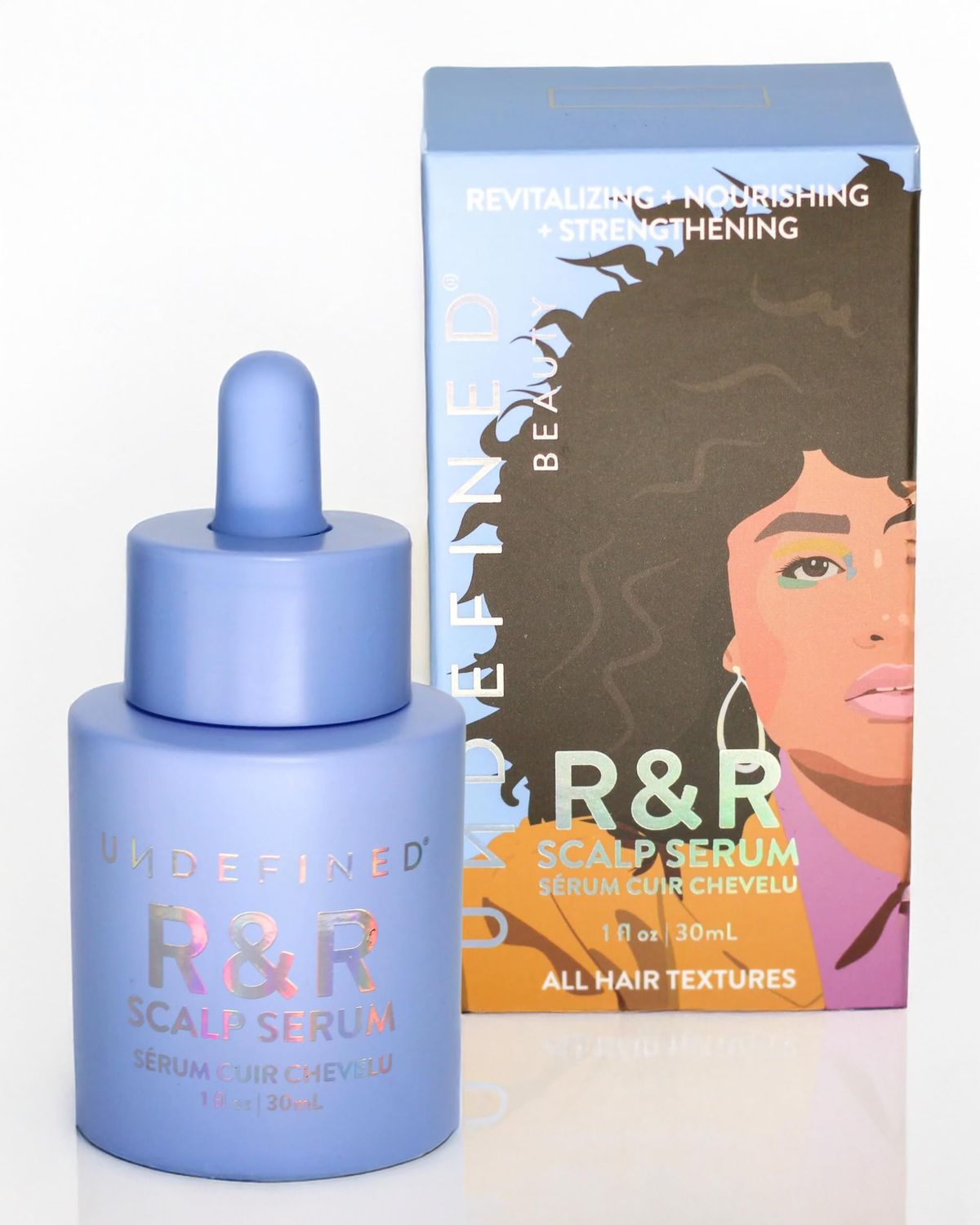 Undefined Beauty RR Scalp Serum - Revitalizing Strengthening Hair Treatment with Peptides, Rosemary, Ashwagandha Niacinamide