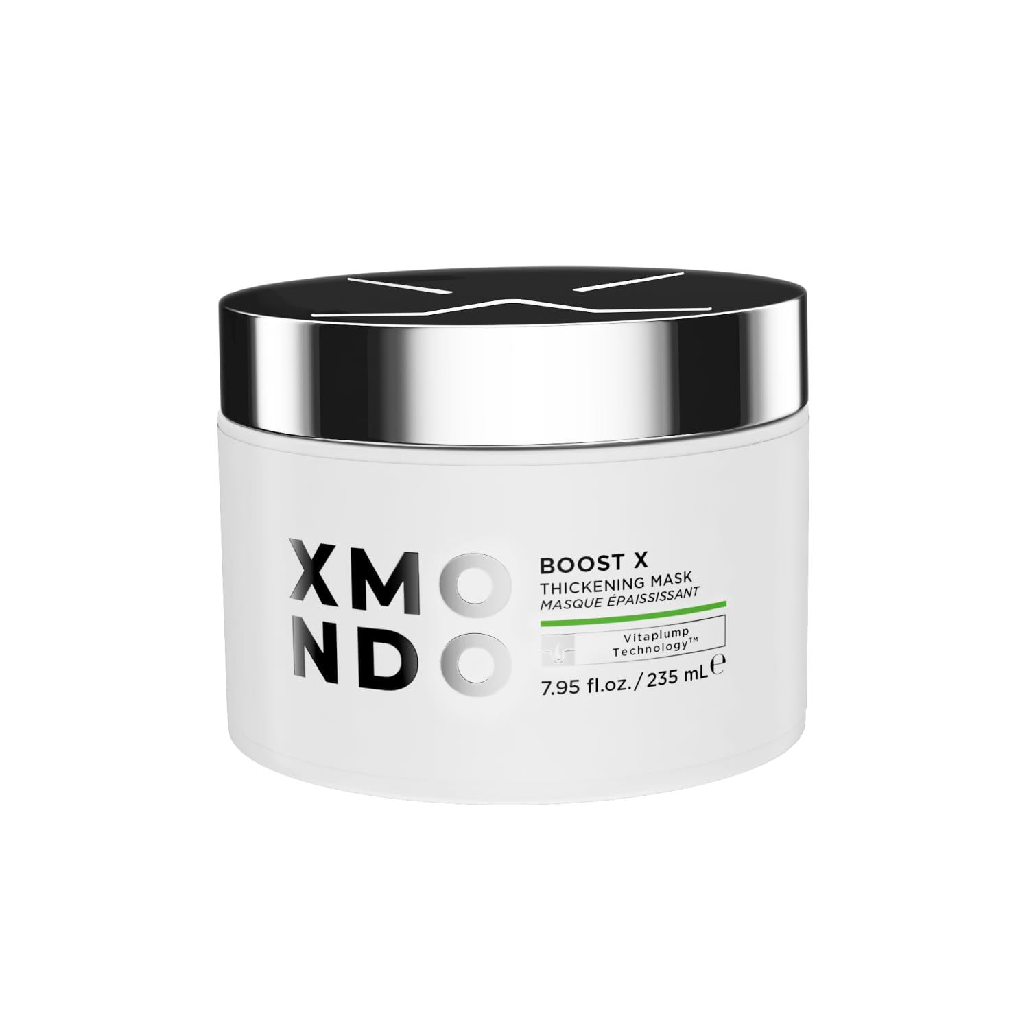XMONDO Hair Boost X Thickening Mask, Vegan Formula Hair Repair to Nourish and Thicken with Plumping Biollagen for Thin or Damaged Hair, 8 Fl Oz