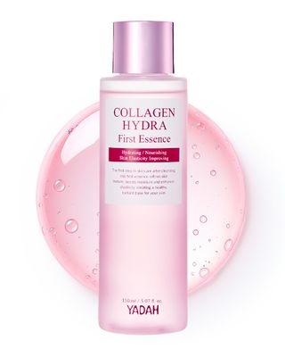 YADAH Collagen Hydra Essence - Deep Hydration, Soothing with 80,000ppm Collagen peptides and Triple Hyaluronic Acid, Centella Asiatica Extract, Niacinamide - 5.07 fl oz