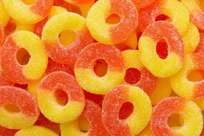 Peach Rings Gummy Candy, Bulk, 2 Pounds