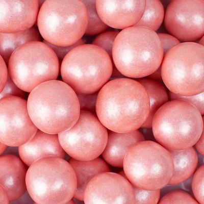 52 Pcs Pink Gumballs Candy - 1 Inch (14 oz) - Rose Gold