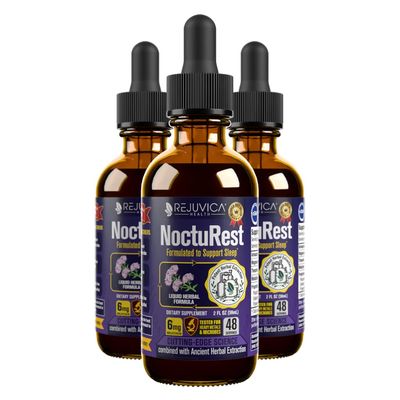 NoctuRest - Advanced Sleep Support Supplement - Liquid Delivery for Better Absorption - Melatonin, Magnesium, Theanine, Valerian, Passionflower, Chamomile More!