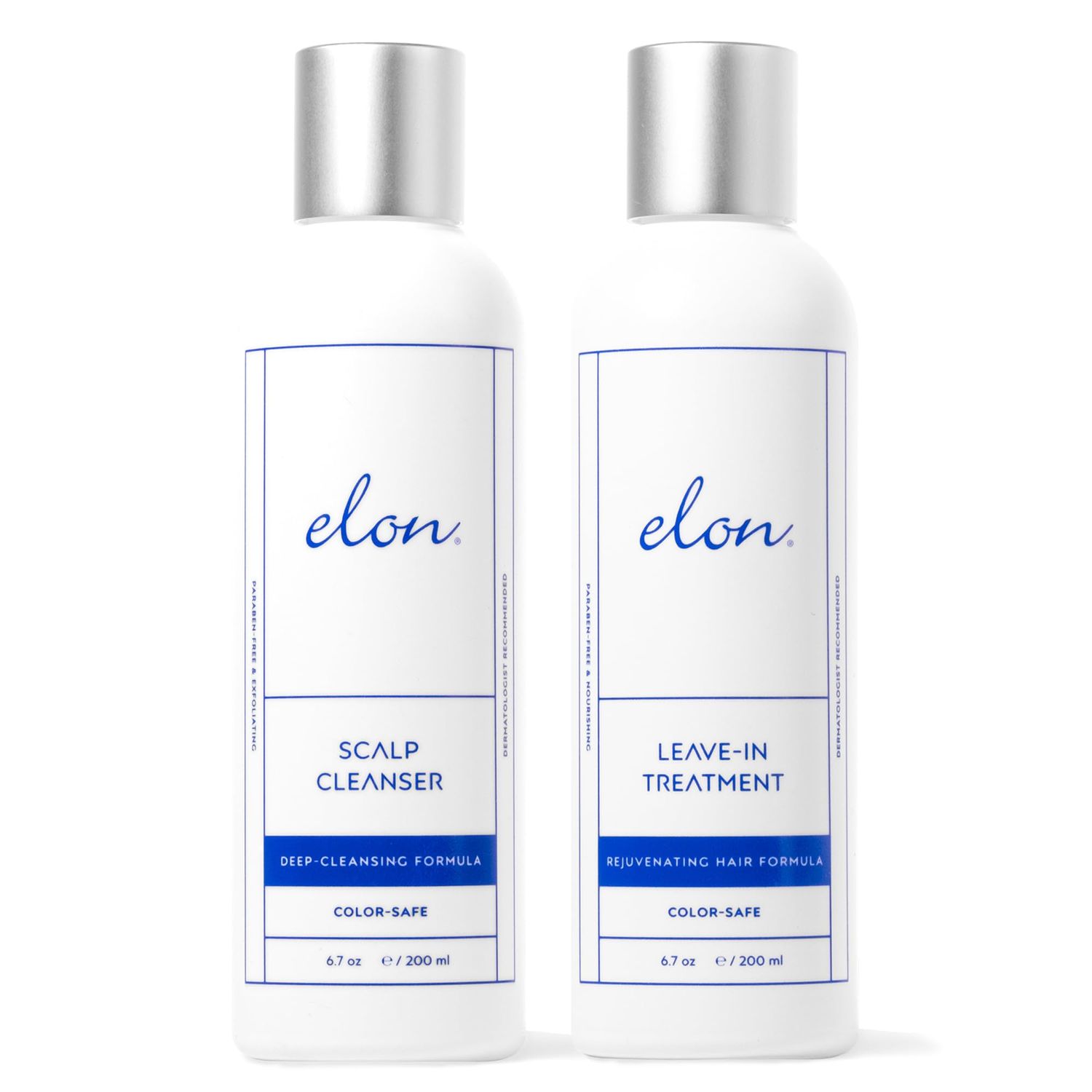 Elon Scalp Care Bundle: Scalp Cleanser Leave in Treatment - Elon Hair Care Products - Exfoliating Treatment - Hair Growth for WomenMen for All Types (6.7 oz.)