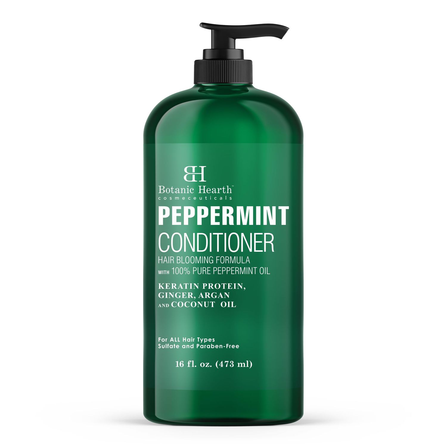 Botanic Hearth Peppermint Hair Conditioner - Hair Conditioner for Dry Damaged and Color Treated Hair - Volumizing Conditioner for fine thin hair - Paraben Sulfate Free - Men Women - 16 fl oz