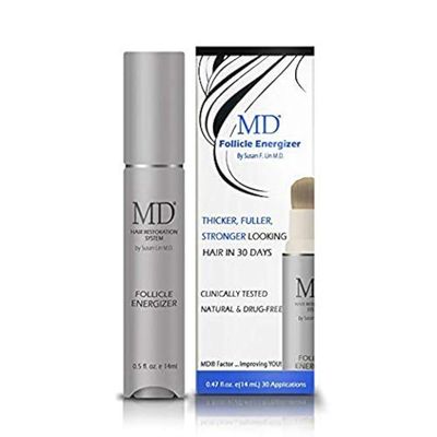 MD Factor suero natural para el crecimiento del cabello Follicle Energizer Serum: evita el adelgazamiento del cabello y la prdida de cabello al estimular los folculos capilares para producir un ca