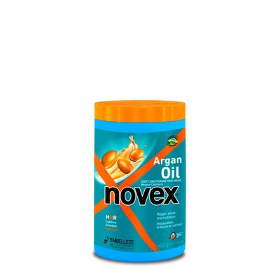 NOVEX Argan Oil Deep Conditioning Hair Mask 14 oz - Prevents Repairs Split Ends