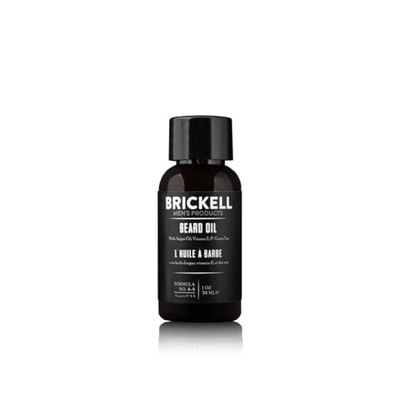 Brickell Men&#39;s Beard Oil for Men, Natural and Organic Argan and Jojoba Oil to Strengthen and Soften Hair, 1 Ounce, Scented
