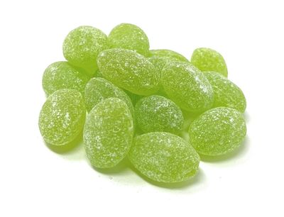 YANKEETRADERS Green Apple Hard Sanded Candy Drops, 40 Oz. Bulk Bag