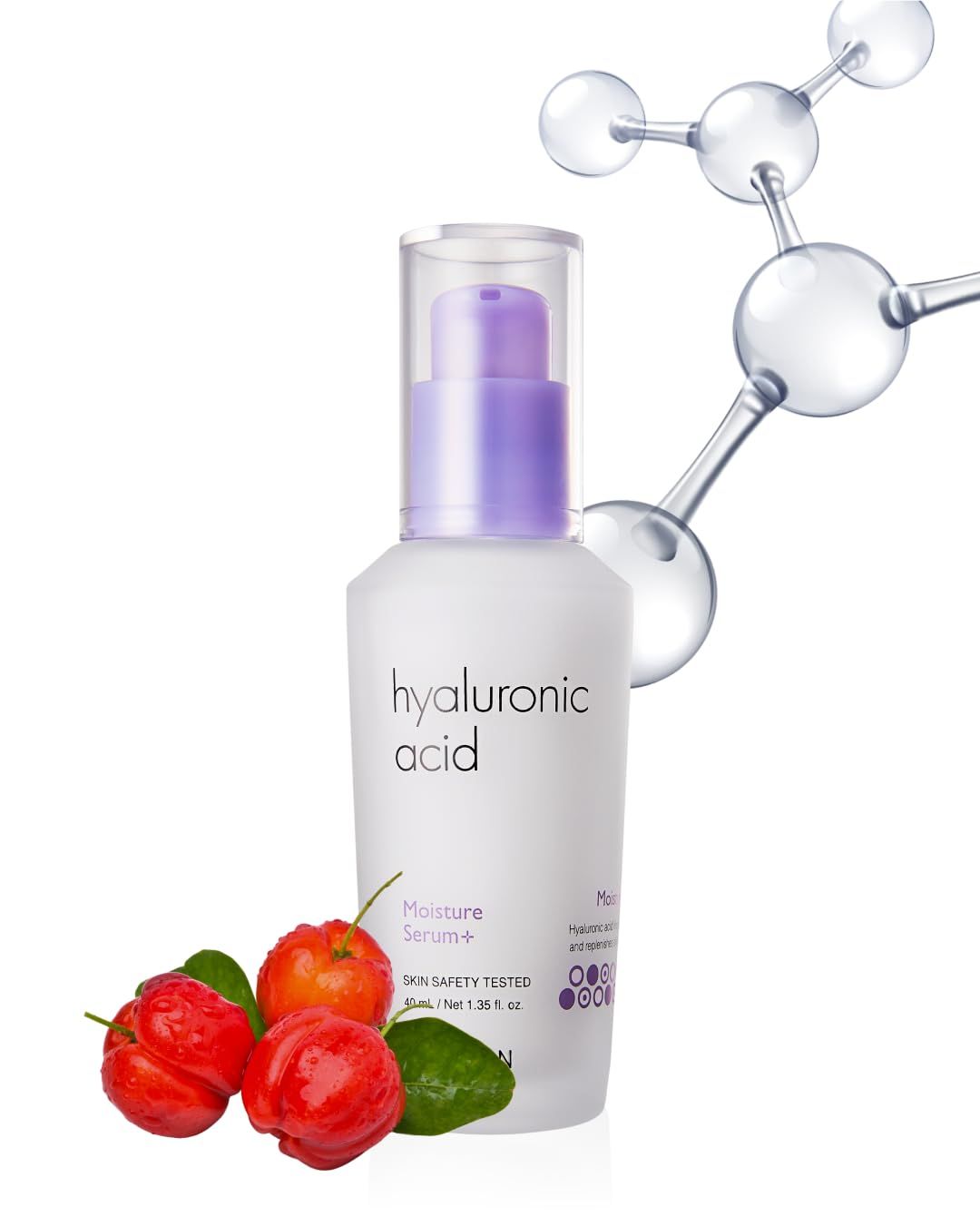 It&#39;S SKIN Hyaluronic Acid Moisture Serum 1.35 fl. Oz. Vitamin Mineral Rich Formula Skin Care, Face Serum for Soothing and Firming Face Care Barrier, Korean Skincare
