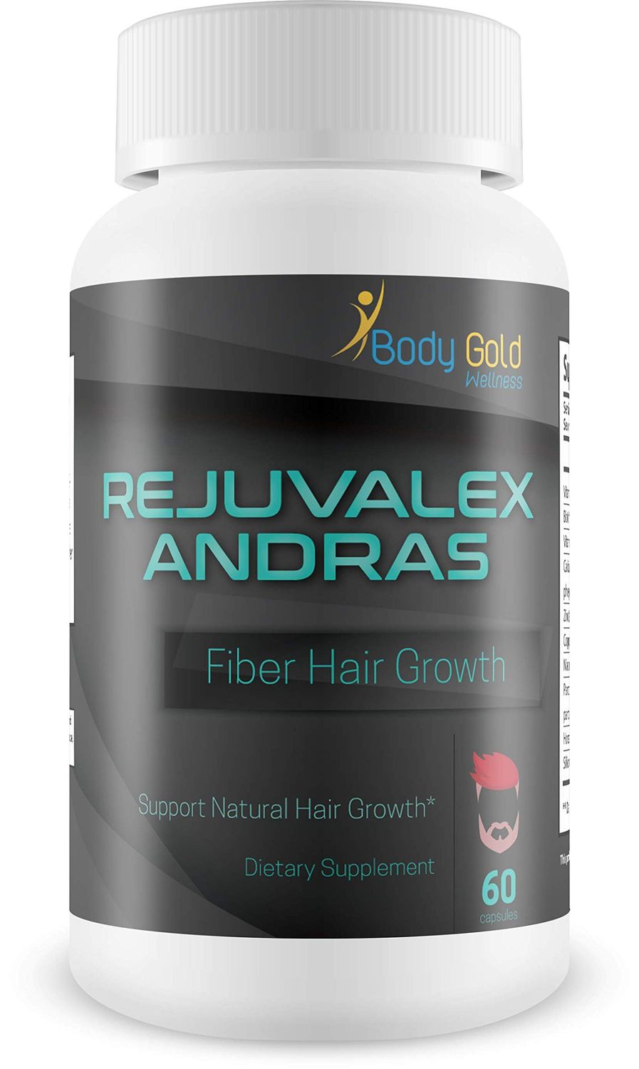 Rejuvalex - Andras Fiber - Hair Growth - Support Natural Hair Growth - with Vitamin B3 (Niacin) and a Powerful Proprietary Hair Blend. Help Prevent Hair Loss and Support Natural Hair Regrowth