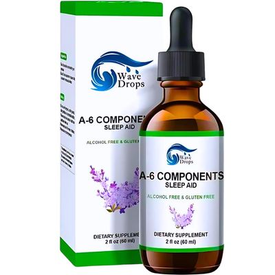 Wave Drops &quot;Sleep Aid Drops Special Formula with Valerian Root, Melatonin, Chamomile, Lavender, Rhodiola Rose, and Vitamin B6 Sleep Support