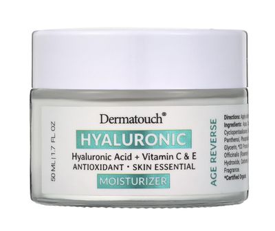 DERMATOUCH Hyaluronic Acid Moisturizer with Vitamin C E, 1.7 fl oz