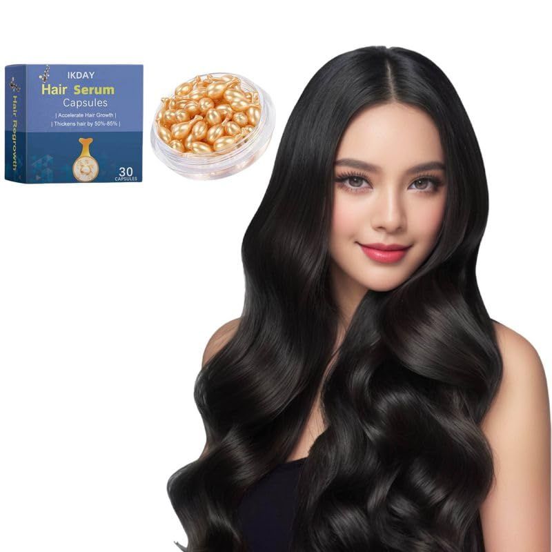Hair Treatment Serum- Hair Vitamin Oil Capsules for Hair Growth Treatment with Avocado JoJoba Oil, Vitamins A C E Pro Hair Scalp Serum Hair Growth Serum- no Rinse Conditioner for Women Men