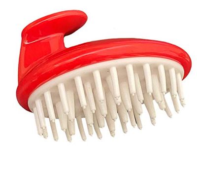 G.B.S Soft Red Scalp Massager Brush Styling Comb Tail Comb for Hair Scalp Brush Shampoo Hair Caretaker for Women Men Beard Grooming Brush Styling Comb