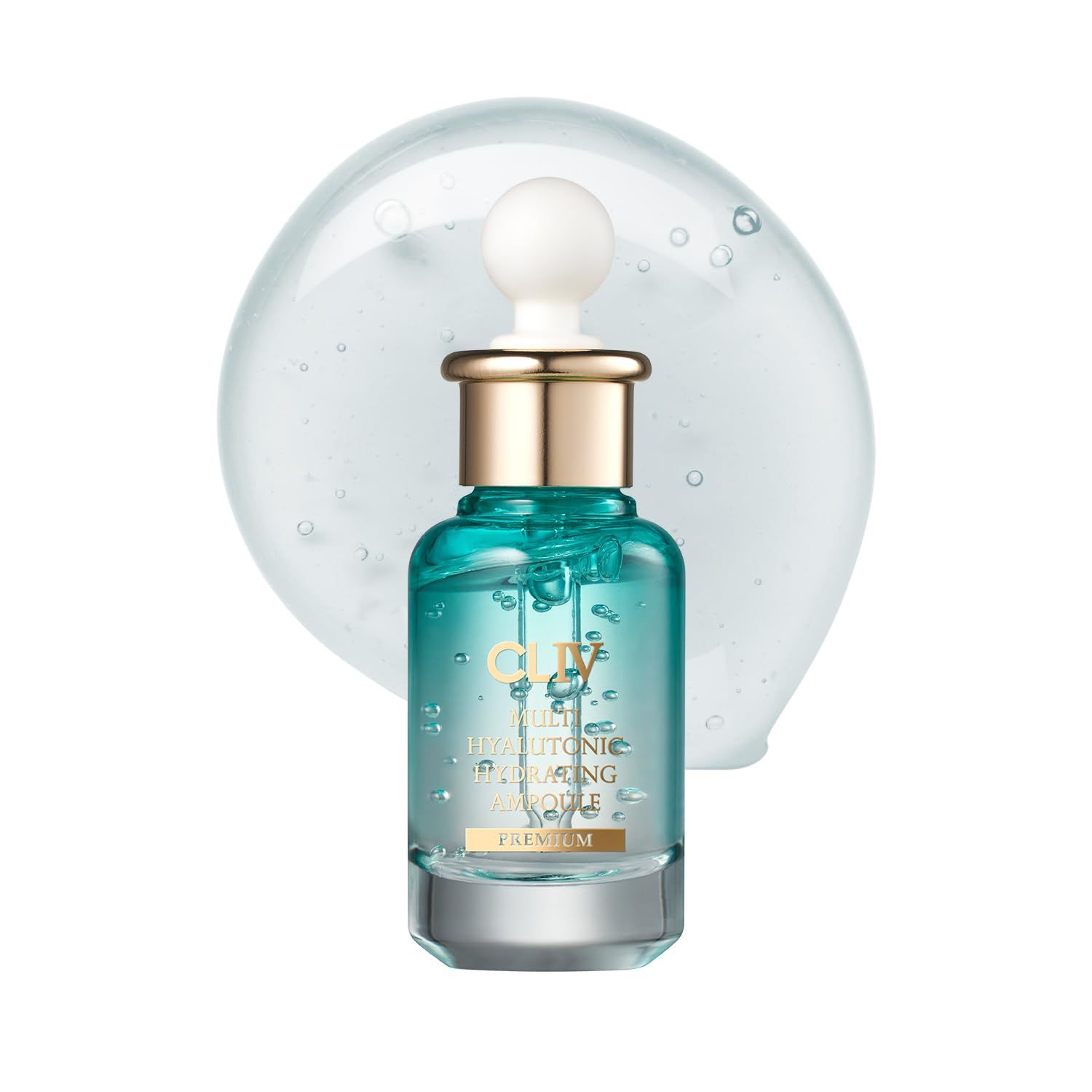 CLIV Multi Hyaluronic Hydrating Ampoule Facial Serum Skin Moisturizing and Deep Hydration For Dry Rough Skin (1.01 fl oz, 30ml)