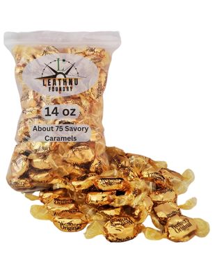 Wertheer&#39;s Original Hard Candy (14oz) - Classic Savory Caramel Flavor, Individually Wrapped, Fresh! Wertheer&#39;s Original Hard Caramel Candy Packaged in a Re-sealable Bag by Leathnu Foundry