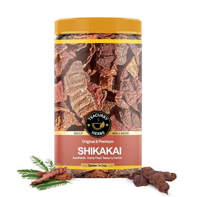 Teacurry Shikakai Pods (80g) - Helps To Get Thick, Strong and Dandruff Free Hair - 100 Natural