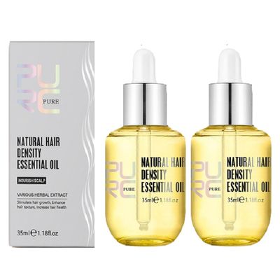 PURC Natural Hair Density Essential Oil for Hair Growth,Hair Regrowth Serum for Women Men-35 ML(2 PCS)