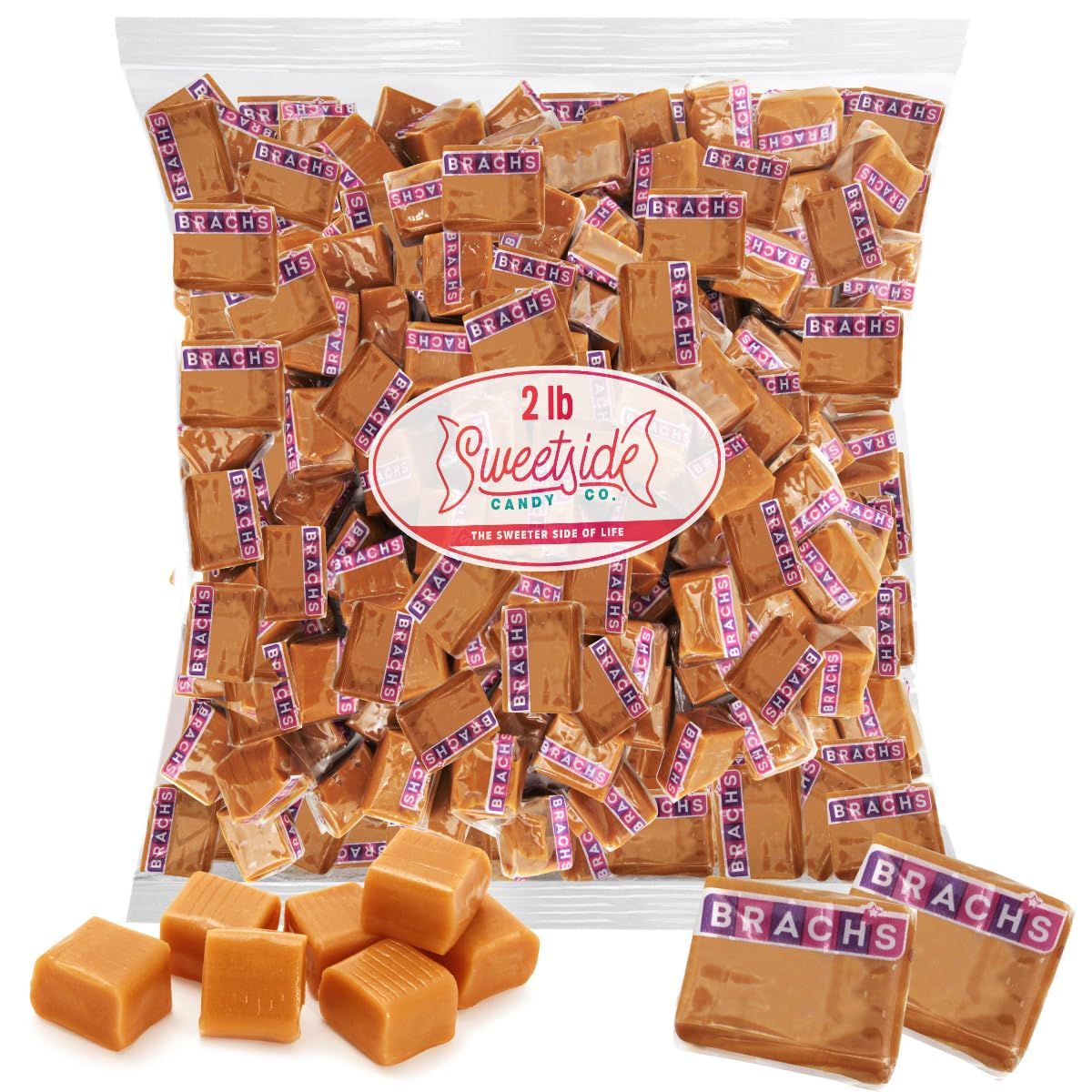 Chewy Caramel Candy, 2lb Pack of Caramels Individually Wrapped, Ideal Carmels Candy Soft for Sharing with Friends and Family, Perfect Caramels for Parties or Simply to Satisfy Your Caramel Cravings