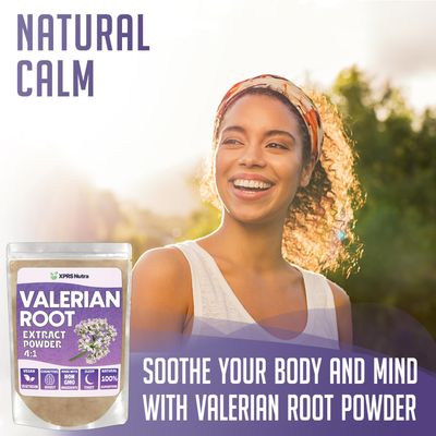 XPRS Nutra Valerian Root Extract Powder 4:1 - Premium Valerian Root Powder for Cognition - Vegan Friendly Herbal Sleep Support (16 Ounce)