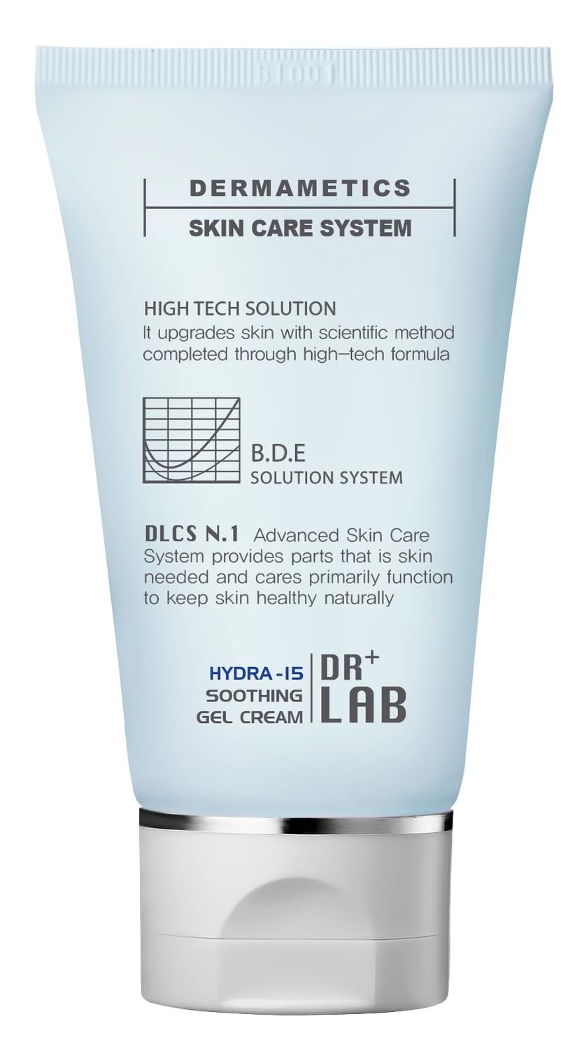DRLAB Hydra-15 Soothing Gel Cream 2.03 fl oz 60ml Moisturizing Deep Hydrating Elasticity for Dry and Sensitive Skin with Hyaluronic Acid Korean Skincare