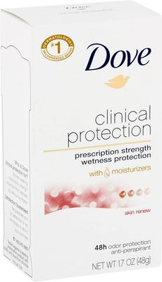 Dove Clinical Protection Antiperspirant Deodorant, Skin Renew 1.7 oz (Pack of 3)