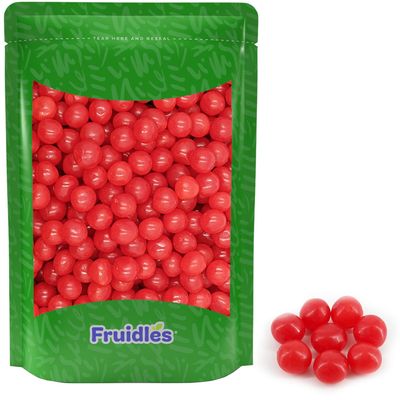 Fruidles Cherry Sour Ball Candies, Chewy Candy Cherry Sours (1 Pound)