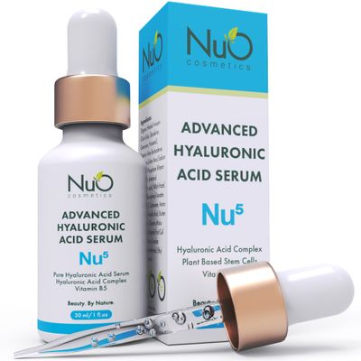 nuorganic Hyaluronic Acid B5 Plant Stem Cells: Skin Feels Hydrated, Plumper, Dewy and Rejuvenated - PhytoCellular Science Multi Molecular 100 Hour Hydration Better Skin in 7 Days
