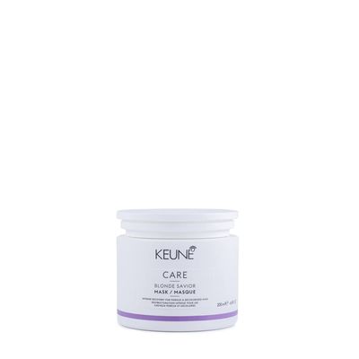 KEUNE Care Blonde Savior Mask, Intensive Repair Moisturizing Treatment for Blonde Bleached Hair, 6.8 Fl Oz