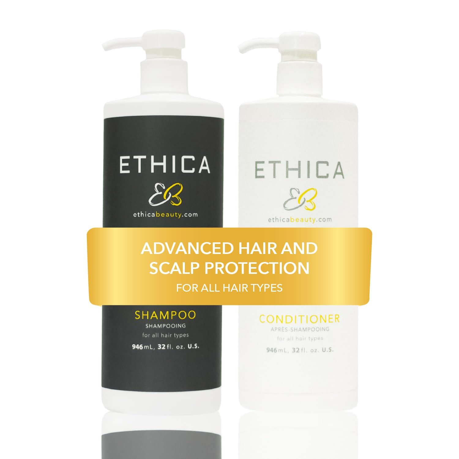 Shampoo and Conditioner. Clarifying Deep Conditioning. Promotes Strong, Healthy Hair, Scalp, and Hair Growth, 32 Oz